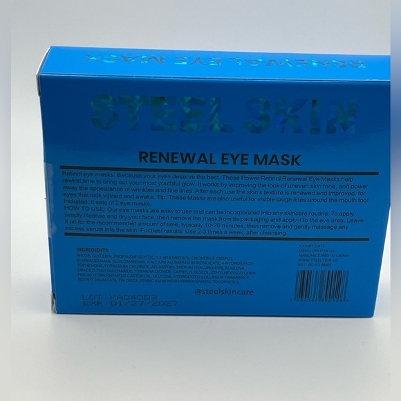 🆕 STEEL SKIN Power Retinol Eye Masks - Picture 4 of 4